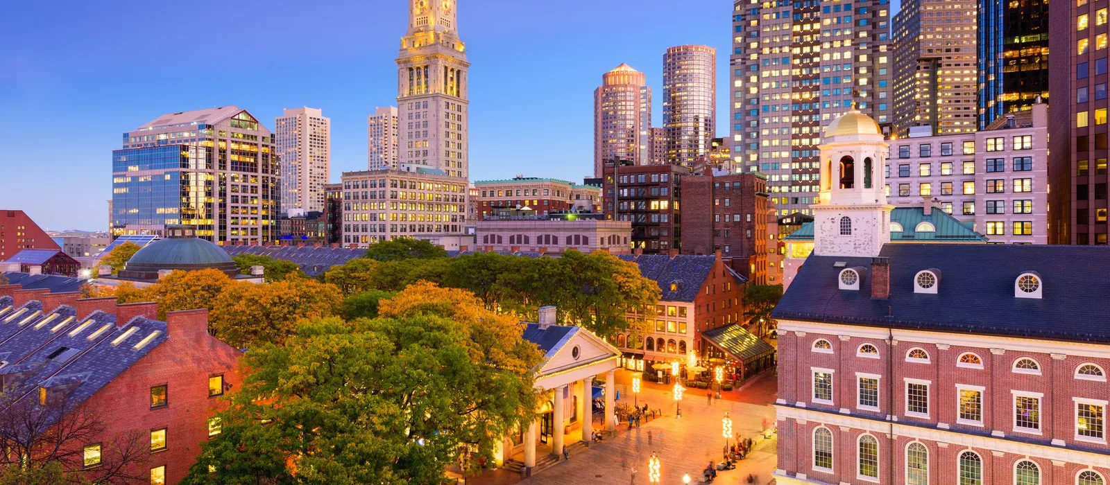 Downtown Boston cityscape